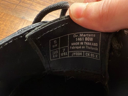 Oxford Doc Martens 1461 negro, con lazos, para mujer talla 7 - LEER - Imagen 8 de 8