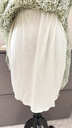 Maxi top donna Kate e Giglio multi foglie verdi con bottoni elastico in vita M - Foto 3 di 9