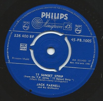 Jack Parnell - 77 SUNSET STRIP (7'')