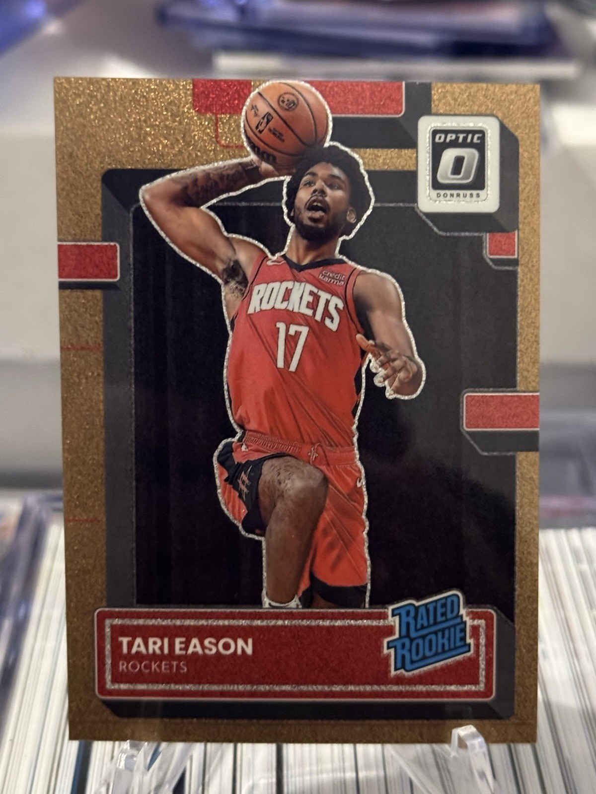 2022-23 Donruss Optic #203 Tari Eason Copper Glitter #/99 card