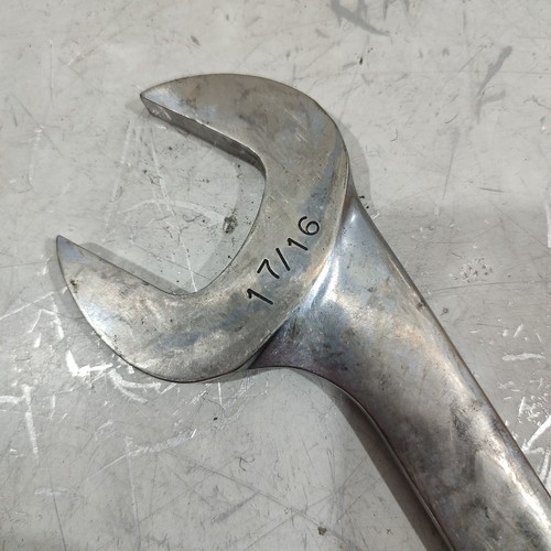 Snap On Tools USA 1-7/16" 4 Way Open End Angle Head Chrome Wrench VS46 Used - Picture 3 of 6