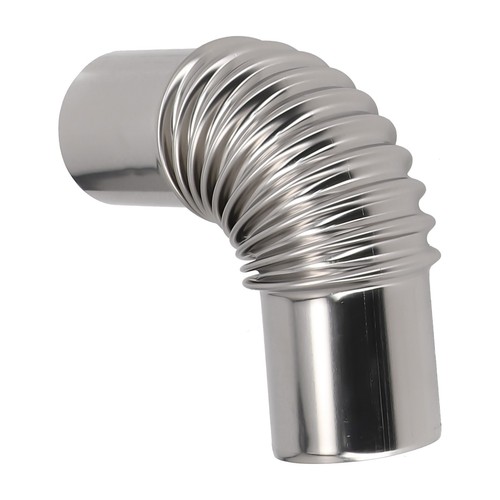 50mm Dia Elbow Pipe Stainless Steel Chimney Liner Bend 90° Multi Flue Stove Pipe - Picture 11 of 12