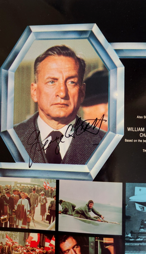 George C Scott, Anne Bancroft signed Hindenburg Movie Trade Poster 1975 Brochure - Picture 6 of 11