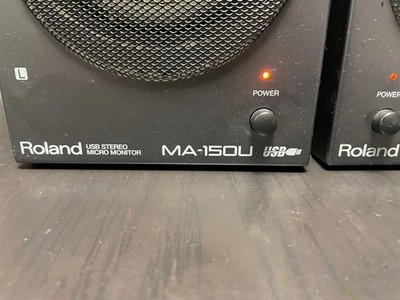 希少❤️Roland MA-150U STEREO MICROMONITOR Roland MA-150U USB Stereo Micro Monitor Speakers Active 15W x2