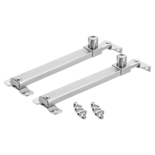 2Pcs 300mm Casement Stay Window Latch, Electroplating Brushed Silver - Picture 1 of 6
