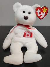 TY Beanie Babies - MAPLE the Canadian Bear - DOB July 1, 1996 - MWMT Canada Tag