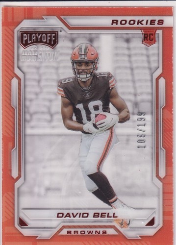 2022 Chronicles Playoff Football Red Rookie - David Bell /199 - Cleveland Browns - Bild 2 von 3