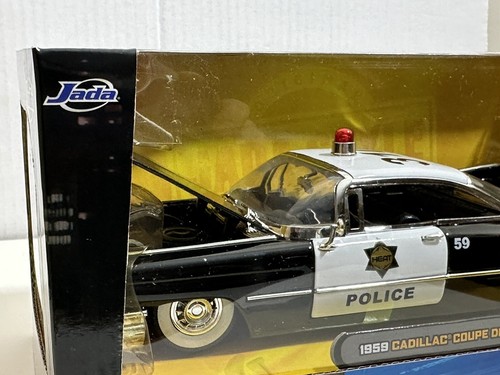 JADA HEAT 1959 CADILLAC COUPE DE VILLE POLICE 1:24 DIECAST MODEL CAR #95 - Picture 4 of 8