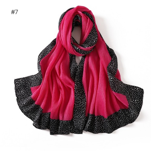 Mujeres Musulmanas Hiyab Largo Envolvente Bufanda Gorro Arruga Cabeza Cubierta Chal Pañuelo - Imagen 11 de 34