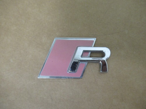 02 03 04 05 Audi A4 S4 R B6 Black And Chrome Front Grille And Emblem Set - Picture 3 of 7
