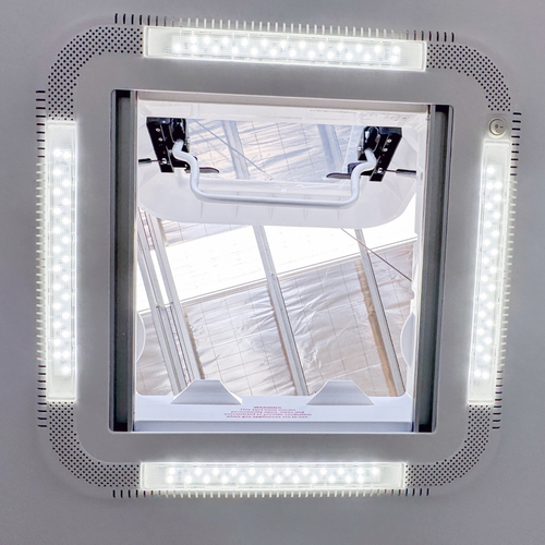 Casa rodante Ranger Skylight LED 450X400 completa caravana escotilla techo Eurostyle RVSL450400F - Imagen 8 de 9