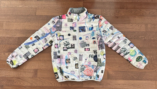 SOULLAND KOMBO LIGHTWEIGHT MEN'S GRAPHIC PUFFER DOWN WINTER JACKET NWOT LARGE - Picture 2 of 6