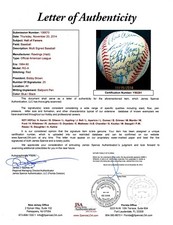 JSA LOA Hall Of Fame HOF x25 Autographed Signed MLB Bobby Brown Baseball DBB 404