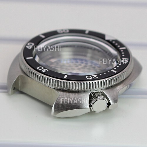 Caja de reloj Seiko tortuga cepillada anillo capítulo para movimiento NH35 nh36 esfera de 28,5 mm - Imagen 7 de 20