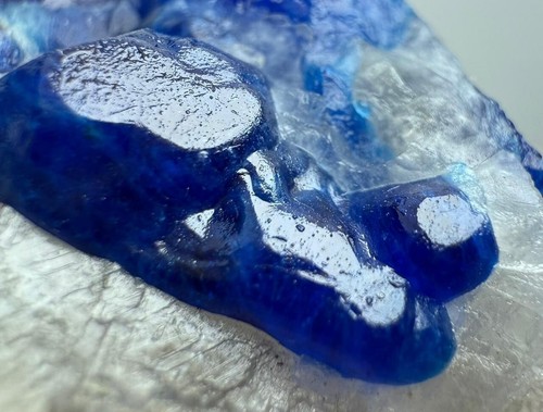130 Cts Top Blue Hayune Crystals Bunch With Pyrite and calcite On Matrix @AFG. - Imagen 11 de 17