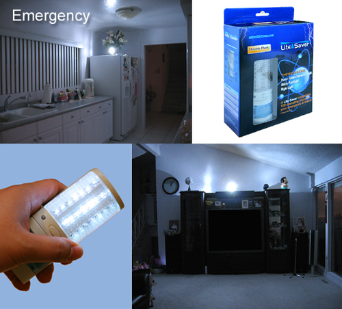 Emergency Power Failure Light for Nursing Home (21 LEDs) Lite Saver Double Blue - Picture 5 of 10