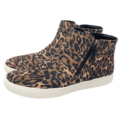 Naturalizer Womens Miranda High Top Leather Lifestyle Sneakers Brown Cheetah 8.5 - Bild 3 von 10