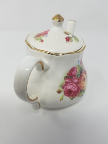 Grace Teaware Floral Pink Peony Tea Cup & Saucer White Blue Flowers Pot Creamer - Picture 11 of 17