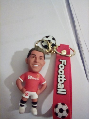 RONALDO KEYCHAIN Soccer Silicone FIGURE - Clasp Keyring FREE SHIP