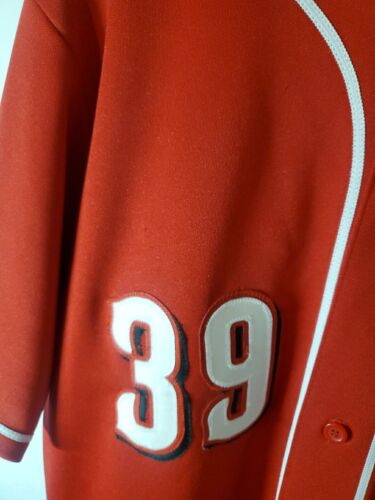 Camiseta Devin MESORACO Cincinnati REDS #39 Majestuosa Roja Talla Mediana MLB Bonita - Imagen 6 de 15