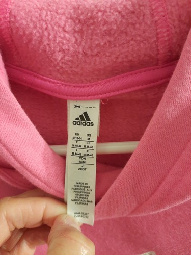Para mujer - Adidas - Sudadera con capucha rosa - Talla mediana - Imagen 5 de 10