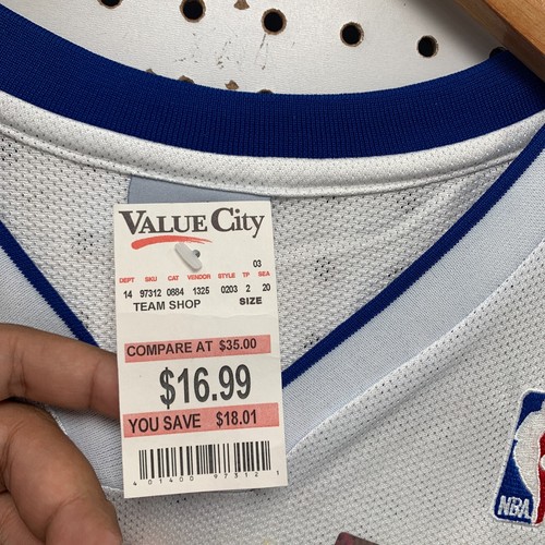 VTG Dallas Mavericks Nash Jersey Mens Large White #13 Reebok NEW NWT 22x32 - Picture 9 of 19
