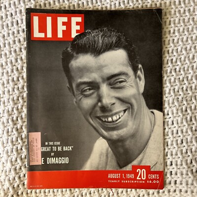 洋書 LIFE Magazine August 1 1949 Joe DiMaggio August 1 1949 Life Magazine Joe DiMaggio Cover | eBay