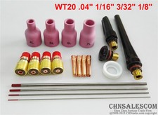 20 pcs TIG Welding Torch Stubby Gas Lens Kit WP-17/18/26 Series WT20 35mm Nozzle
