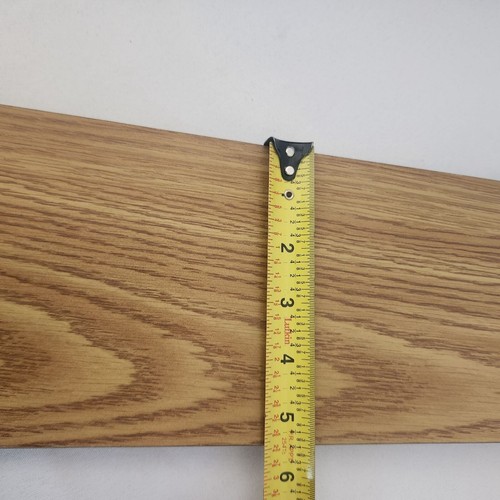 Replacement DIY Ceiling Fan Blades Set Of 4 Oak Wood Finish With Brass Mounts - Picture 13 of 13