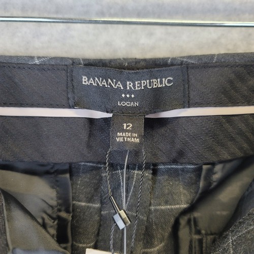 Pantaloni Banana Republic Logan donna 12 vita media pantaloni con finestra grigio antracite - Foto 11 di 14