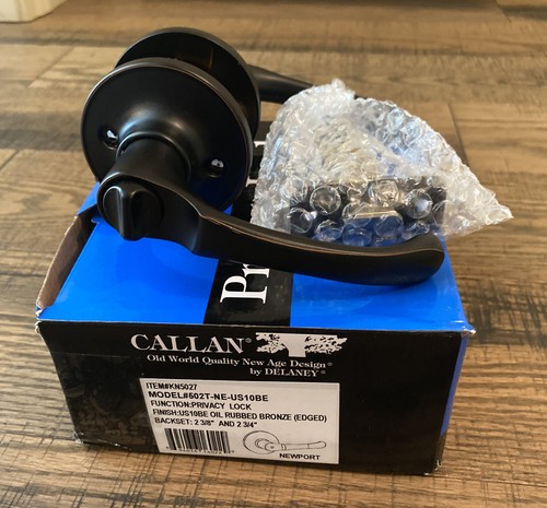 Callan KN5027 Newport Serie Privacy Lock Hebel Set Kanten Öl eingerieben Bronze - Bild 1 von 2