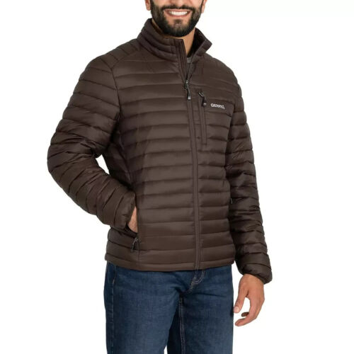 Gerry Men's Puffer Jacket, Brown, M - Picture 2 of 3