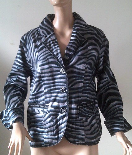Petersilie & Salbei tragbare Kunst Baumwolljacke Damengröße Medium