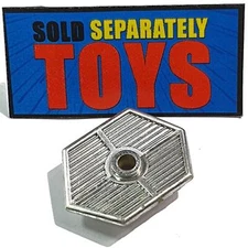 Vtg MOTU Rokkon GUN CHROME PART MEXICO shield radar Rokon accessory weapon