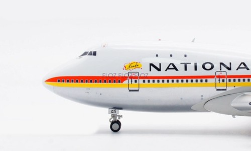 Vuelo para National Airlines para Boeing B747-100 N77773 1/200 modelo preconstruido - Imagen 7 de 12