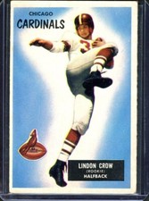 LINDON CROW 1955 Bowman Football #5 VG-EX