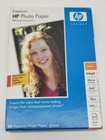 Papier fotograficzny HP Premium 4 x 6 atramentowych błyszczących 60 arkuszy 64 funty 10 mil zapieczętowany nowy