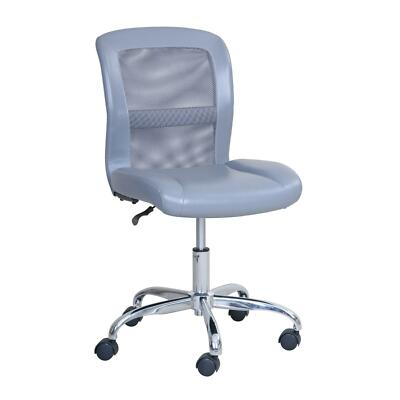 #ad Vinyl Mesh Task Office Desk Chair Computer Gaming Working Adjustable Seat Gray $58.66