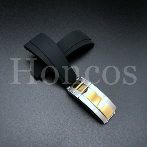 20MM SILICONE RUBBER WATCH STRAP BAND FITS FOR ROLEX DATEJUST DAYTONA GMT SUB - Picture 13 of 71