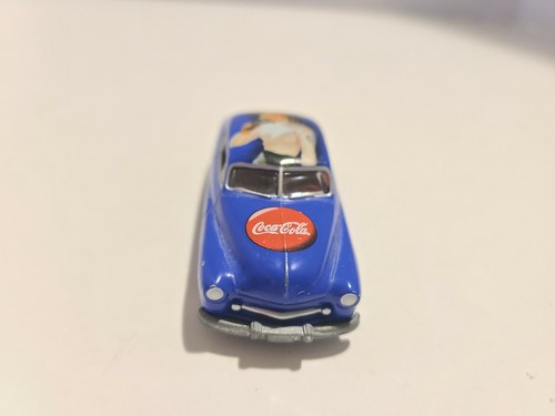 1949 Mercury Ford Ponton Lowrider Johnny Lightning Coca Cola calendario chica - Imagen 3 de 9