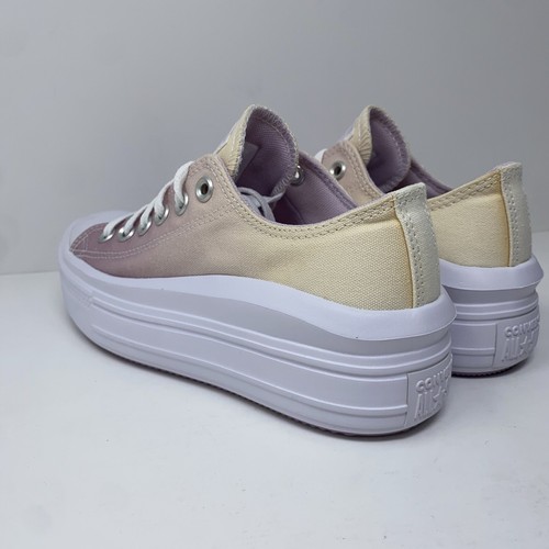 Converse Donna Chuck Taylor All Star Lift Platform Basse Ctas Move Ox Rosa 7-9 - Foto 7 di 11
