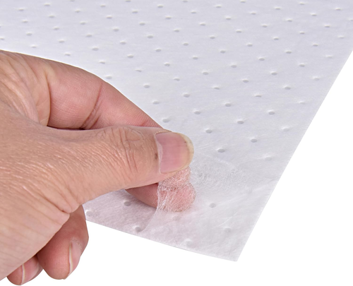 Absorbent Mat Pad, Economical Oil Absorbent Pads,Absorbs Liquids,20" X 15",White - Picture 5 of 12