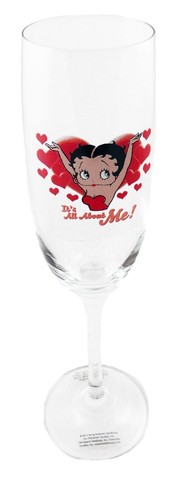 Bicchieri da vino flauto Betty Boop - Foto 3 di 8