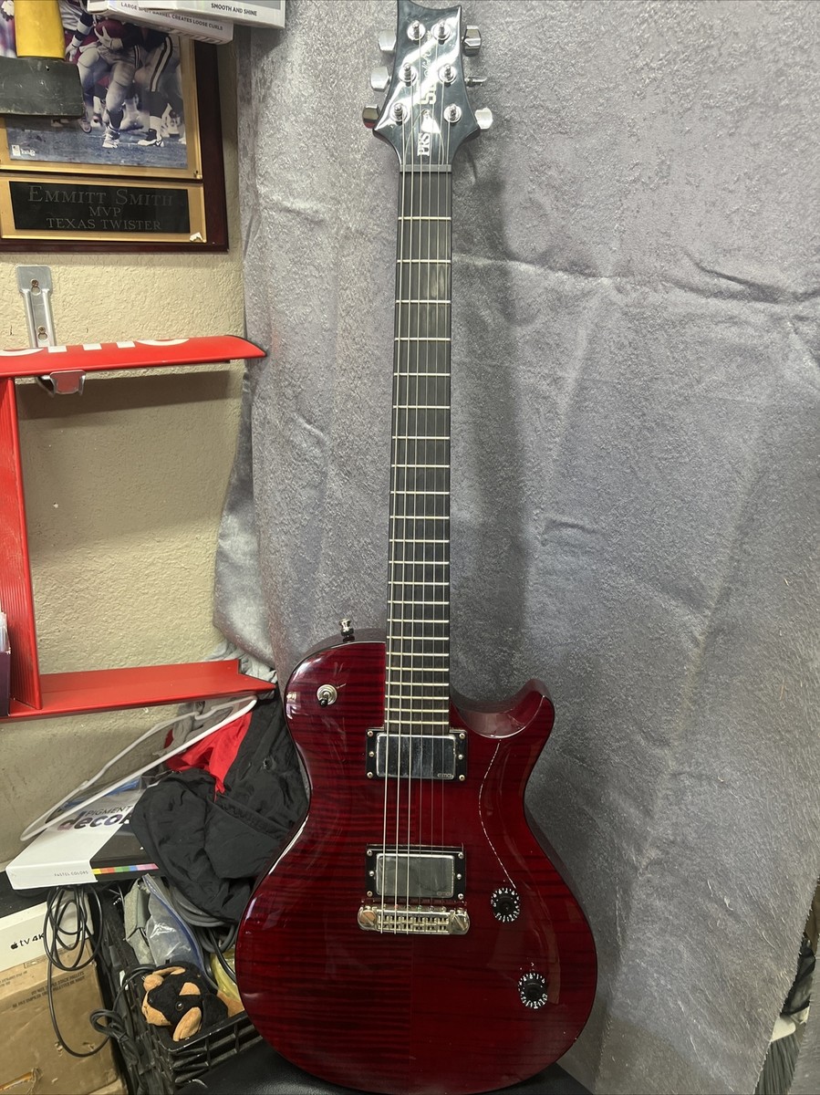 【10583】 PRS SE custom 24 7弦 SVN レッド PRS SE Nick Catanese Scarlet Red Finish 6 String Electric