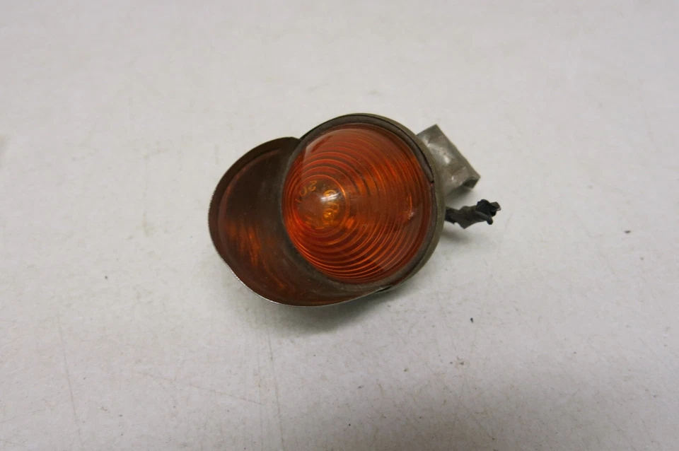 Conjunto de luces marcadoras vintage Grote ámbar con soporte para remolque de camión (201) Foto 2 de 4