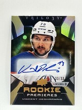 2023-24 UD Trilogy Vincent Desharnais Rookie Premiers Lvl 3  #248 RC /33 AUTO