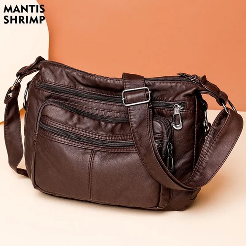 Women Bag 2025 New Fashion Middle-aged Handbag Multi-pocket Practical Messenger - Picture 7 of 30