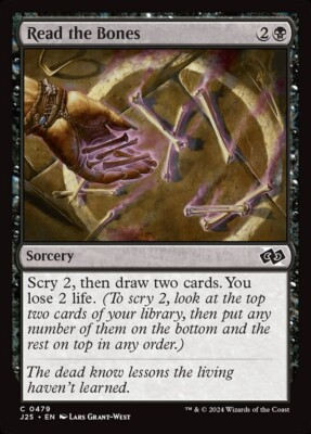 #ad Read the Bones 0479 Non Foil Common Foundations Jumpstart MTG Near Mint $1.52