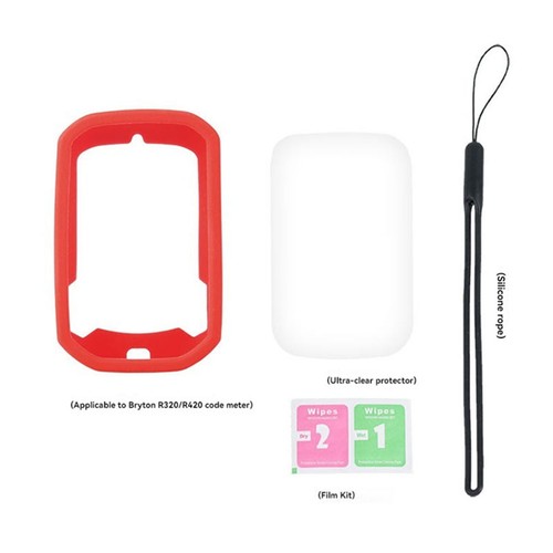 Silicone Case & Screen Protector for Bryton Rider R320/R420 GPS Bicycle Computer - Picture 12 of 15