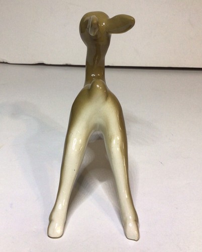England Deer Figurine Standing Porcelain Brown White Black 4 3/8 In x 5 1/4 In - Picture 4 of 12